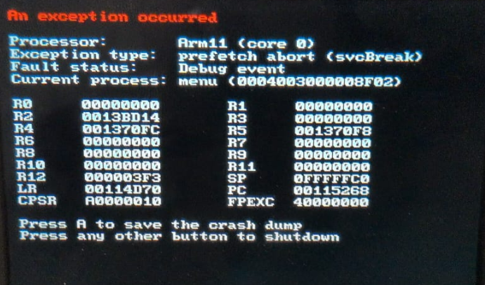 Our First Crash Dump