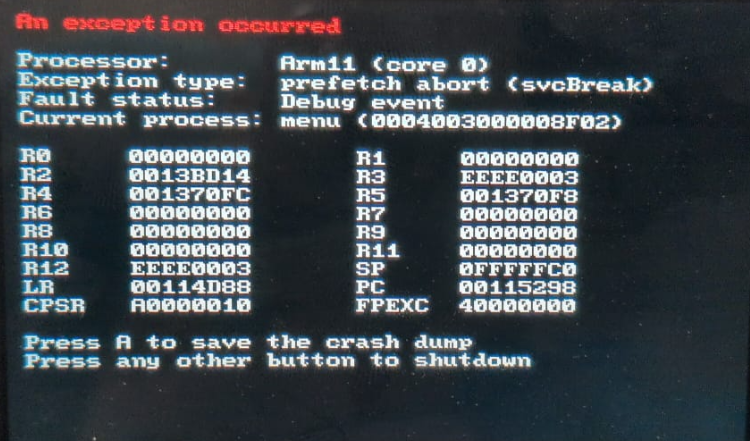 Our Second Crash Dump